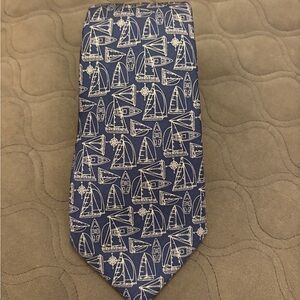 Vineyard Vines Sailboat Pattern Blue Tie